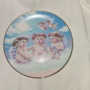 1994 Vintage Dreamsicles Mini Ceramic Plate 2297L The Flying Lesson, #291144